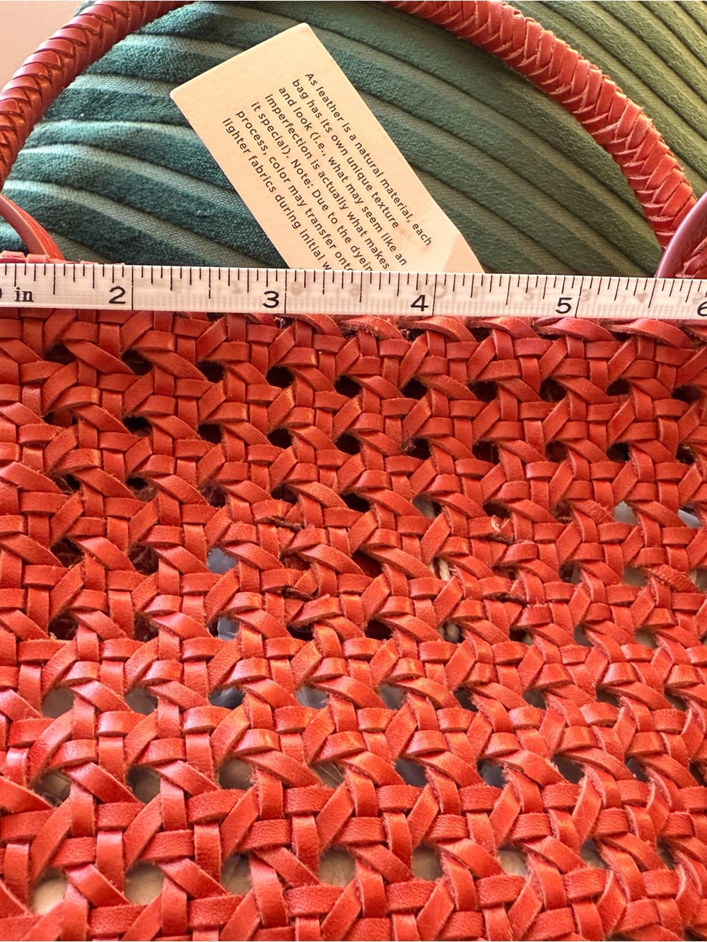 Madewell Red Woven Crossbody Bag - Picture 7 of 7